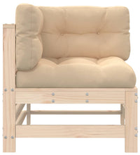 Ecksofas mit Kissen 2 Stk. Massivholz Kiefer