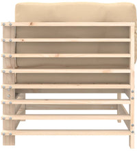 Ecksofas mit Kissen 2 Stk. Massivholz Kiefer