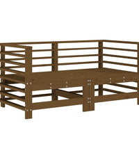 Ecksofas mit Kissen 2 Stk. Honigbraun Massivholz Kiefer