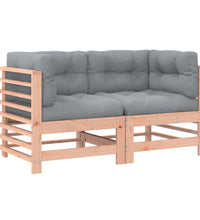 Ecksofas mit Kissen 2 Stk. Massivholz Douglasie