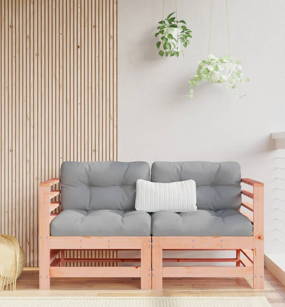 Ecksofas mit Kissen 2 Stk. Massivholz Douglasie