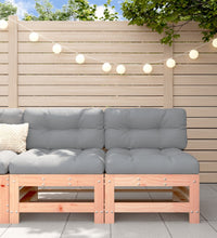 Mittelsofas mit Kissen 2 Stk. Massivholz Douglasie