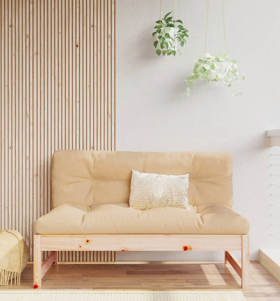 Mittelsofa 120x80 cm Massivholz Kiefer