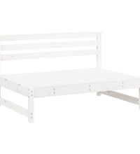 Mittelsofa Weiß 120x80 cm Massivholz Kiefer