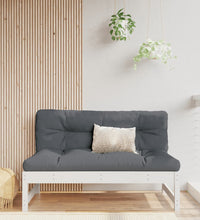 Mittelsofa Weiß 120x80 cm Massivholz Kiefer