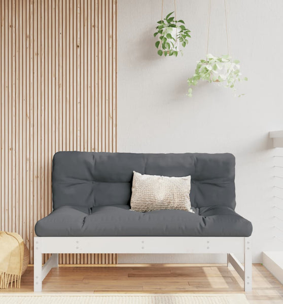 Mittelsofa Weiß 120x80 cm Massivholz Kiefer