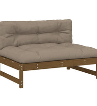 Mittelsofa Honigbraun 120x80 cm Massivholz Kiefer
