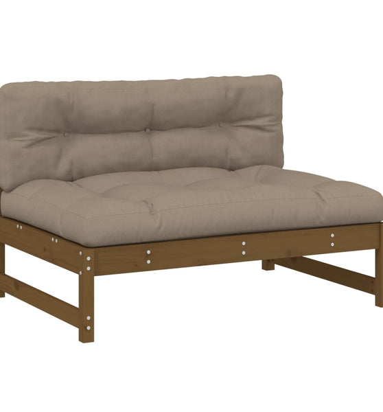 Mittelsofa Honigbraun 120x80 cm Massivholz Kiefer
