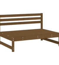 Mittelsofa Honigbraun 120x80 cm Massivholz Kiefer
