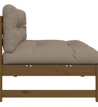 Mittelsofa Honigbraun 120x80 cm Massivholz Kiefer