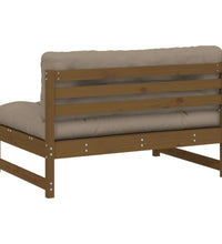 Mittelsofa Honigbraun 120x80 cm Massivholz Kiefer