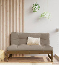 Mittelsofa Honigbraun 120x80 cm Massivholz Kiefer