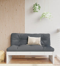Mittelsofa Weiß 120x80 cm Massivholz Kiefer