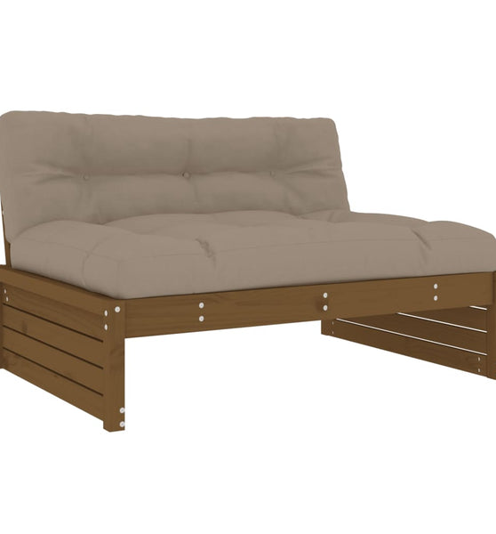 Mittelsofa Honigbraun 120x80 cm Massivholz Kiefer