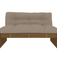 Mittelsofa Honigbraun 120x80 cm Massivholz Kiefer