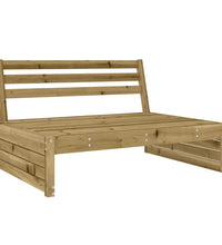 Mittelsofa 120x80 cm Kiefernholz Imprägniert