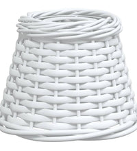 Lampenschirm Weiß Ø15x12 cm Korbweide