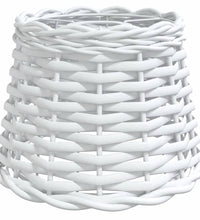 Lampenschirm Weiß Ø20x15 cm Korbweide
