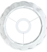 Lampenschirm Weiß Ø20x15 cm Korbweide
