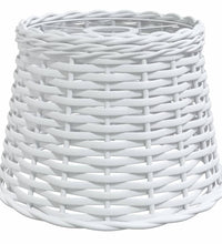 Lampenschirm Weiß Ø25x17 cm Korbweide