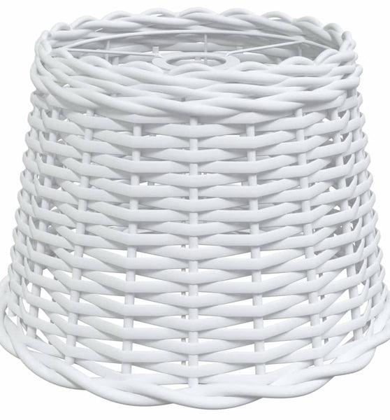 Lampenschirm Weiß Ø30x20 cm Korbweide