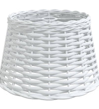 Lampenschirm Weiß Ø38x23 cm Korbweide