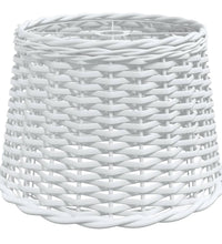 Lampenschirm Weiß Ø40x26 cm Korbweide