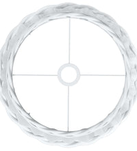 Lampenschirm Weiß Ø40x26 cm Korbweide