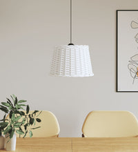 Lampenschirm Weiß Ø40x26 cm Korbweide