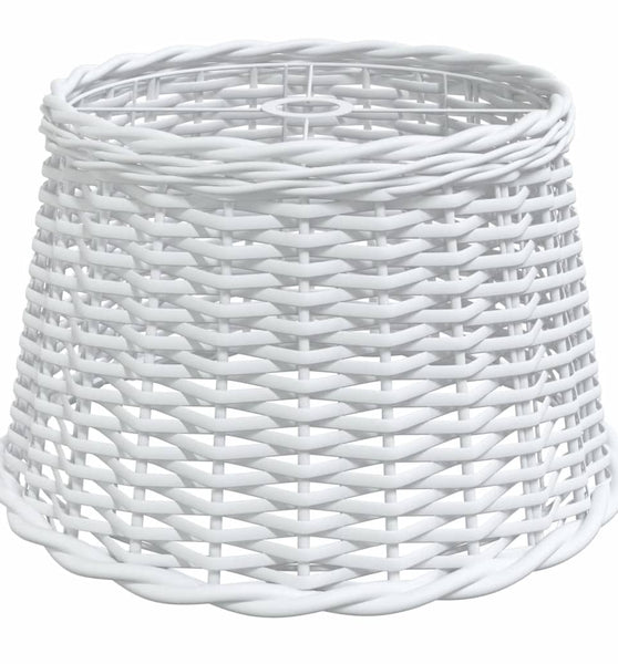 Lampenschirm Weiß Ø45x28 cm Korbweide