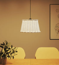 Lampenschirm Weiß Ø45x28 cm Korbweide