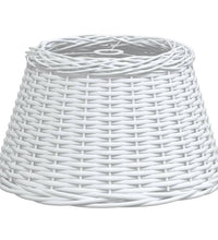 Lampenschirm Weiß Ø50x30 cm Korbweide