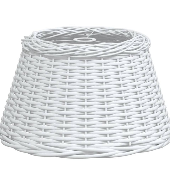 Lampenschirm Weiß Ø50x30 cm Korbweide