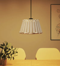 Lampenschirm Weiß Ø50x30 cm Korbweide