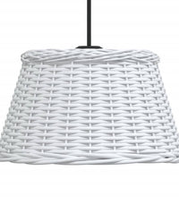 Lampenschirm Weiß Ø50x30 cm Korbweide