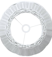 Lampenschirm Weiß Ø50x30 cm Korbweide