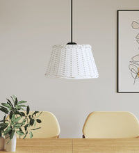 Lampenschirm Weiß Ø50x30 cm Korbweide
