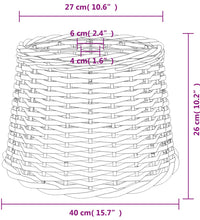 Lampenschirm Braun Ø40x26 cm Korbweide