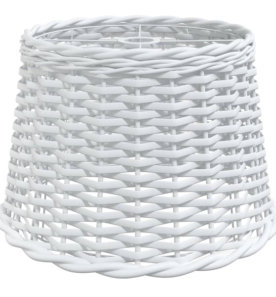Lampenschirm Weiß Ø40x26 cm Korbweide