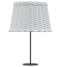 Lampenschirm Weiß Ø40x26 cm Korbweide