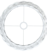 Lampenschirm Weiß Ø40x26 cm Korbweide