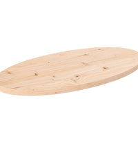 Tischplatte 70x35x2,5 cm Massivholz Kiefer Oval