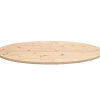 Tischplatte 100x50x2,5 cm Massivholz Kiefer Oval