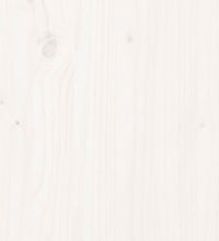 Tischplatte Weiß 100x50x2,5 cm Massivholz Kiefer Oval
