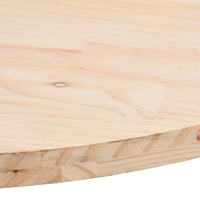 Tischplatte 70x35x2,5 cm Massivholz Kiefer Oval