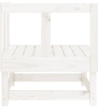 Garten-Ecksofas 2 Stk. Weiß Massivholz Kiefer
