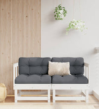 Garten-Ecksofas 2 Stk. Weiß Massivholz Kiefer