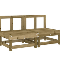 Garten-Mittelsofas 2 Stk. Kiefernholz Imprägniert