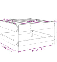 Gartenhocker Massivholz Douglasie