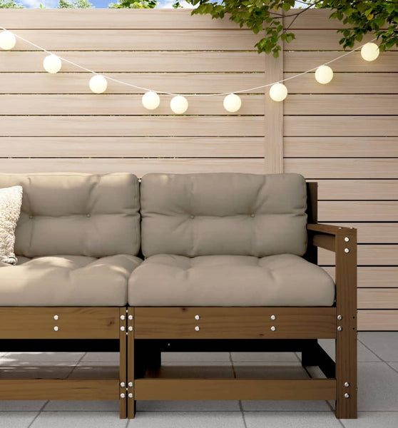 Ecksofa Honigbraun Massivholz Kiefer
